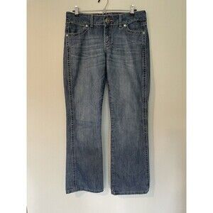 Wrangler Jeans Women's Pink Stitch Low‎ Rise Boot Cut 09MWZBF 7/8 x 32 Premium